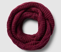 Loop-Schal mit Zopfmuster