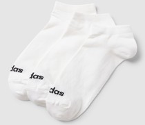 Sneakersocken mit Label-Print im 3er-Pack