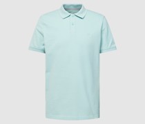 Poloshirt mit Label-Stitching