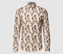 Business-Hemd mit Allover-Muster Modell 'Bari'