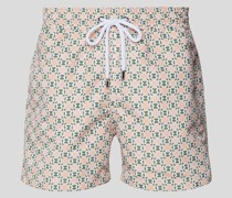 Badehose mit Allover-Muster