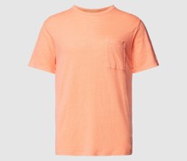 T-Shirt aus Leinen mit Brusttasche Modell 'ECSTASEA'