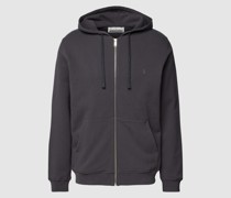 Sweatjacke mit Label-Stitching Modell 'SAARO'