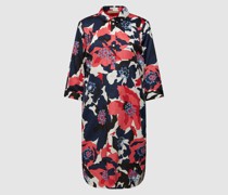 Blusenkleid mit Allover-Muster