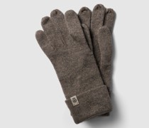 Handschuhe mit Label-Detail