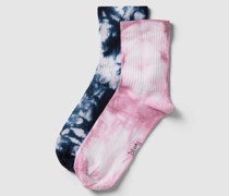 Socken mit Batik-Look  im 2er-Pack