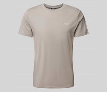 T-Shirt in unifarbenem Design Modell 'Alphis'