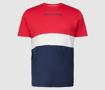 PLUS SIZE T-Shirt im Colour-Blocking-Design Modell 'EREID'