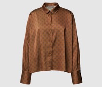 Bluse mit Allover-Muster