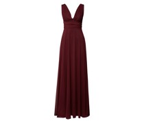 Abendkleid mit Raffungen