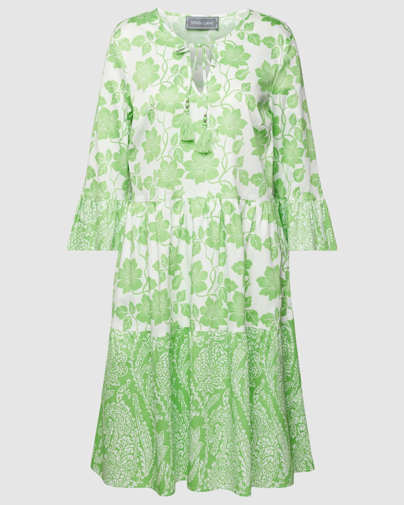 White Label Damen Knielanges Kleid mit floralem Muster White Label Damen Knielanges Kleid mit floralem Muster
