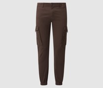 Tapered Fit Cargohose mit Stretch-Anteil Modell 'Paul'