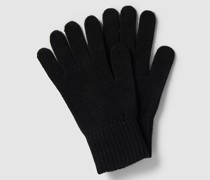 Handschuhe mit Label-Detail