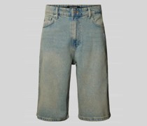Regular Fit Jeansshorts mit Label-Stitching Modell 'ALCOA'