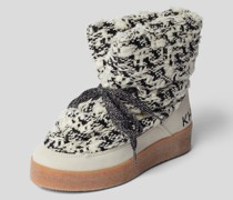 Ankle Boots mit Allover-Muster
