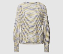 Oversized Strickpullover mit Allover-Muster Modell 'Lea'