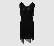 Cocktailkleid mit Paillettenbesatz