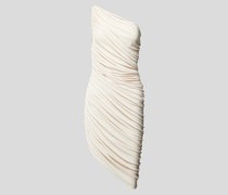 Knielanges Kleid im One-Shoulder-Look