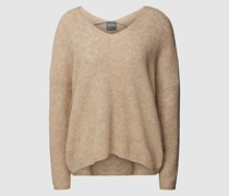 Strickpullover mit V-Ausschnitt Modell 'THORA'