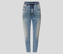 Slim Fit Jeans mit Tunnelzug