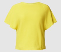 PLUS SIZE T-Shirt in Strick-Optik Modell 'ABISSALE'