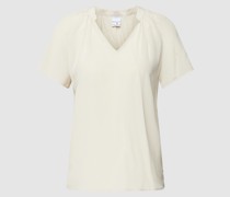 Blusenshirt mit V-Ausschnitt