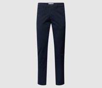 Slim Fit Chino in unifarbenem Design Modell 'NEW Miles'