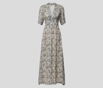 Maxikleid mit floralem Allover-Muster