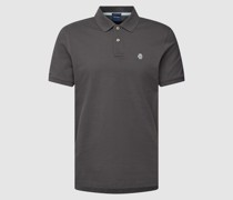 Poloshirt mit Logo-Stitching