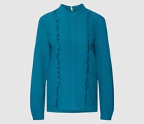 Bluse mit Viskose-Anteil und Biesen
