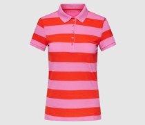 Poloshirt mit Streifenmuster