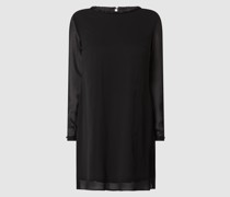 Kleid aus Chiffon mit Zierperlen
