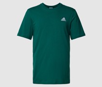 T-Shirt mit Label-Stitching