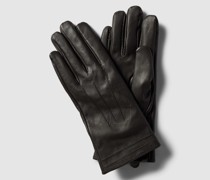 Lederhandschuhe aus Lammnappa in black