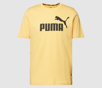 T-Shirt mit Label-Print