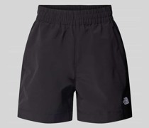 Regular Fit Shorts mit Label-Stitching