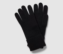 Handschuhe aus Kaschmir mit breitem Umschlang