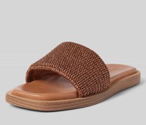 Sandalette in unifarbenem Design Modell 'AGDA'