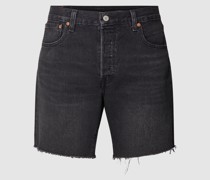 Jeansshorts mit Label-Details