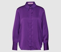 Bluse mit verdeckter Knopfleiste Modell 'IDEALE'