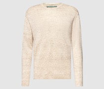 Strickpullover mit Rundhalsausschnitt