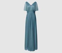 Abendkleid mit Effektgarn
