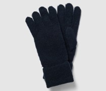 Handschuhe mit Label-Detail