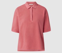 Boxy Fit Poloshirt aus Piqué
