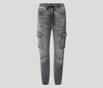 Straight Fit Jeans aus Lyocell-Mix