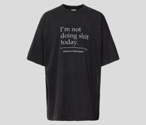 Oversized T-Shirt mit Statement-Print
