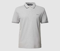 Poloshirt mit Label-Stitching Modell 'TIPPING'
