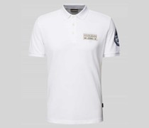 Slim Fit Poloshirt mit Label-Patch Modell 'E-AMUNDSEN'
