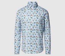 Slim Fit Freizeithemd mit Allover-Muster