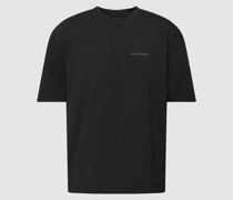 Oversized T-Shirt mit Rundhalsausschnitt Modell 'Logo'